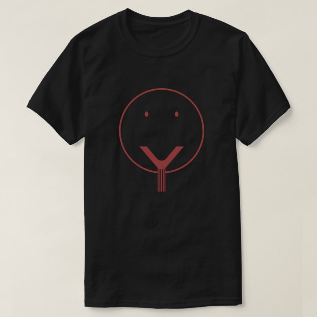 Yes face - Red01. T-Shirt (Design Front)