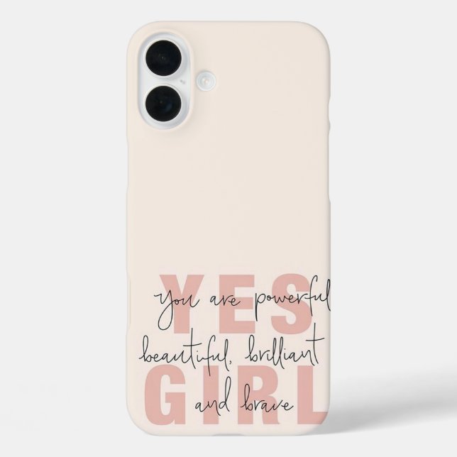 Yes Girl Case-Mate iPhone Case (Back)
