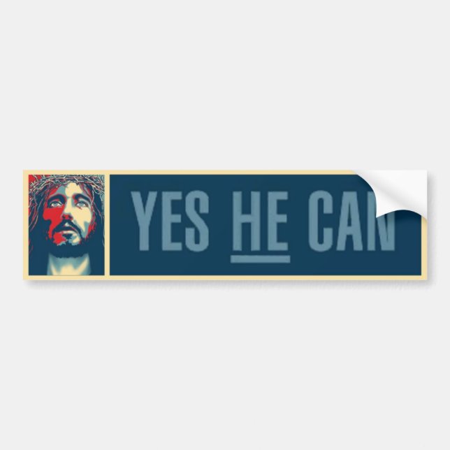 Yes HE Can - Bumper Sticker (Front)