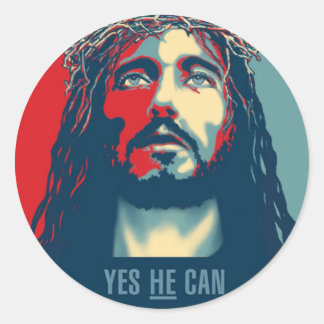 Yes HE Can Circle Sticker