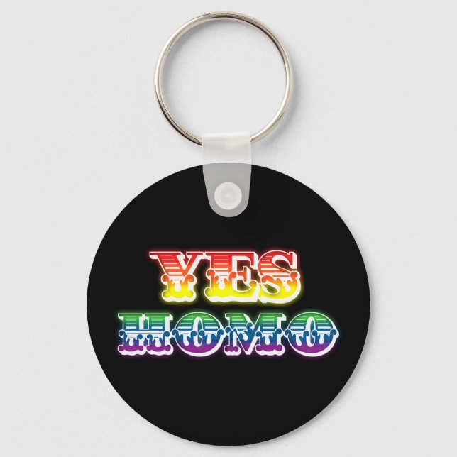 Yes Homo Keychain (Front)