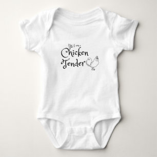 Yes I Am a Chicken Tender Baby Bodysuit – Funny