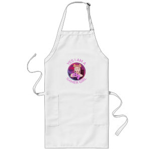 YES I AM A GAMER GIRL LONG APRON