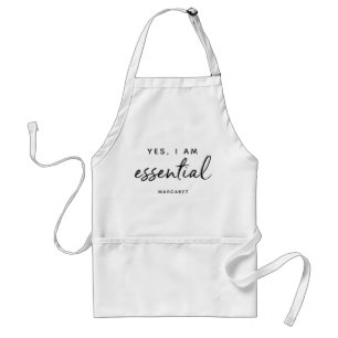 Yes I Am Essential Front Line Worker Personalised Standard Apron