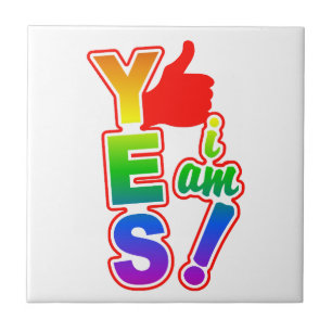 YES I AM tile