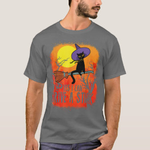 Yes I Can Drive A Stick Cat Witch T-Shirt