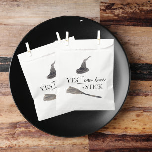 Yes I Can Drive A Stick Fun    Happy Halloween  Favour Bags