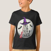Yes I Can Drive A Stick Funny Halloween Spooky Wit