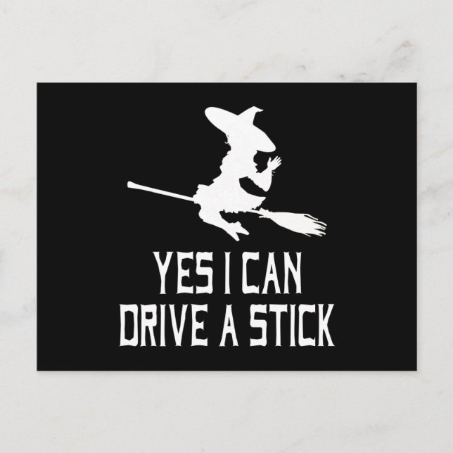 Yes I can drive a stick Postcard (Front)
