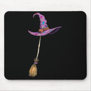 Yes I Can Drive A Stick Soky Witch Funny Halloween Mouse Pad