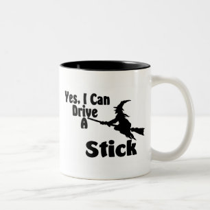 Yes, I Can Drive A Stick Two-Tone Coffee Mug