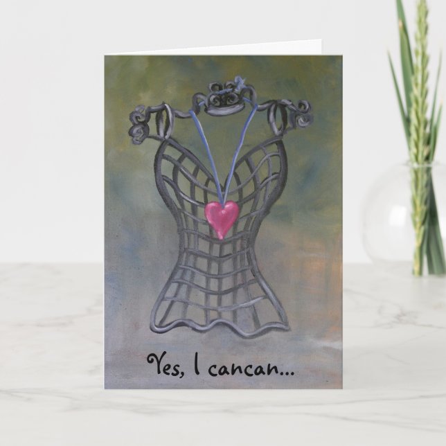 "Yes I cancan" Holiday Card (Front)