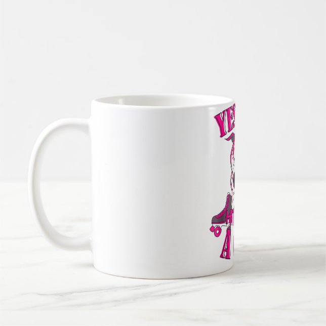 Yes I Do Hit Like A Girl Roller Derby Inline Speed Coffee Mug (Left)