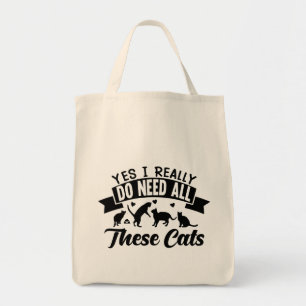 yes i do need all these cats cats love design tote bag