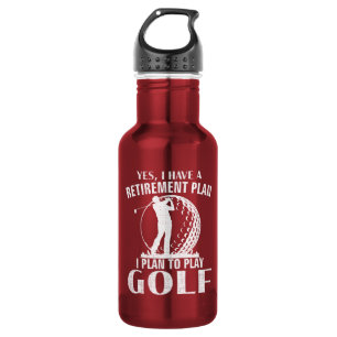 Yes I Have A Retirement Plan Golf Funny Golfer 532 Ml Water Bottle