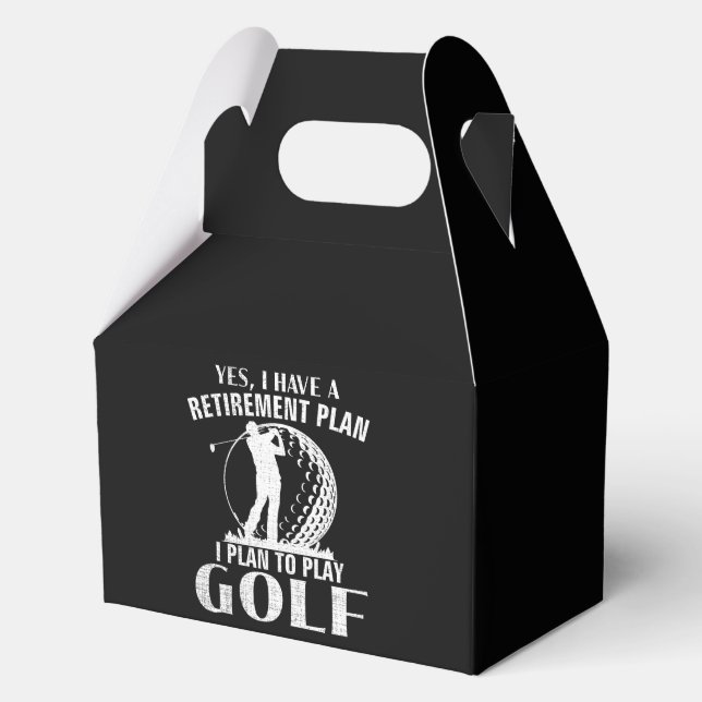 Yes I Have A Retirement Plan Golf Funny Golfer Favour Box (Front)