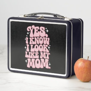 Yes I Know I Look Like My Mum Groovy Mother's Day Metal Lunch Box