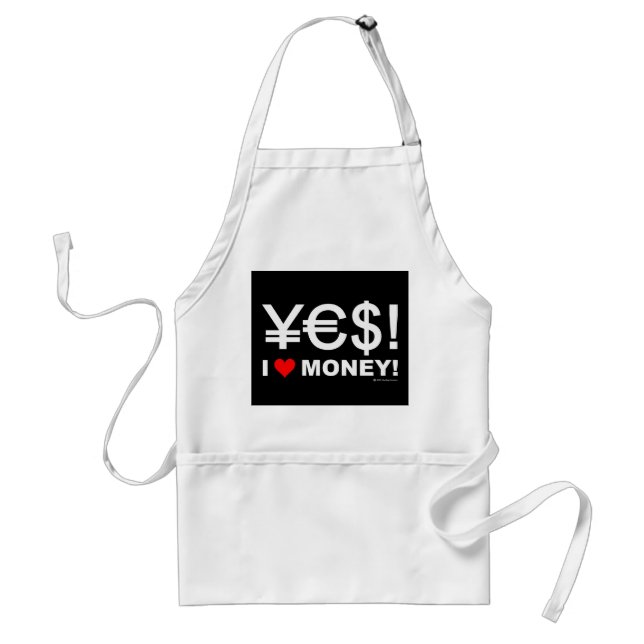 Yes! I love money! Standard Apron (Front)