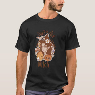Yes I m That Witch Hippie Pumpkin Funny Halloween T-Shirt