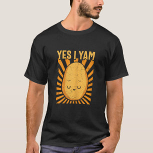 Yes I Yam Funny Thanksgiving Halloween Matching Co T-Shirt