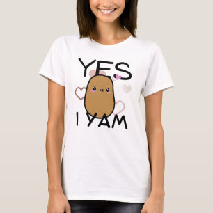 Yes, I Yam kawaii potato cute kids T-Shirt