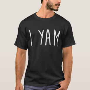 Yes I Yam Thanksgiving Halloween Couples Outfit T-Shirt