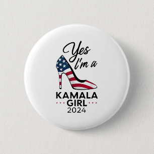 Yes Im A Kamala Girl Stilettos High Heel Harris 20 6 Cm Round Badge