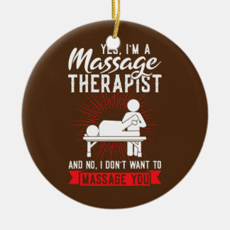 yes I'm a massage therapist massage  Ceramic Tree Decoration