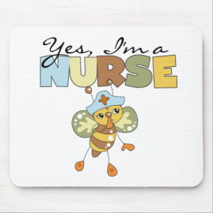YES I'm a Nurse T-shirts and Gifts Mouse Pad