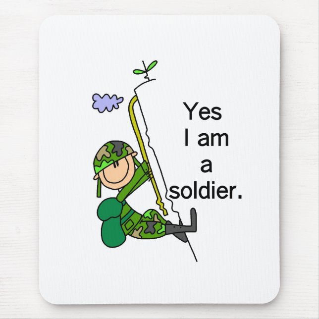 Yes I'm a Soldier Mouse Pad (Front)