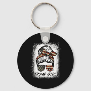 Yes I'm A Trump Girl Get Over It - Trump 2024 Elec Key Ring