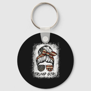 Yes Im A Trump Girl Get Over It - Trump 2024 Elect Key Ring