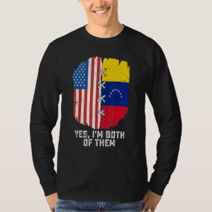 Yes, I'm Both Of Them Half American Half Venezuela T-Shirt