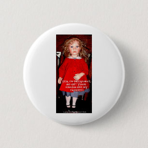 YES, I'M PREGNANT 6 CM ROUND BADGE
