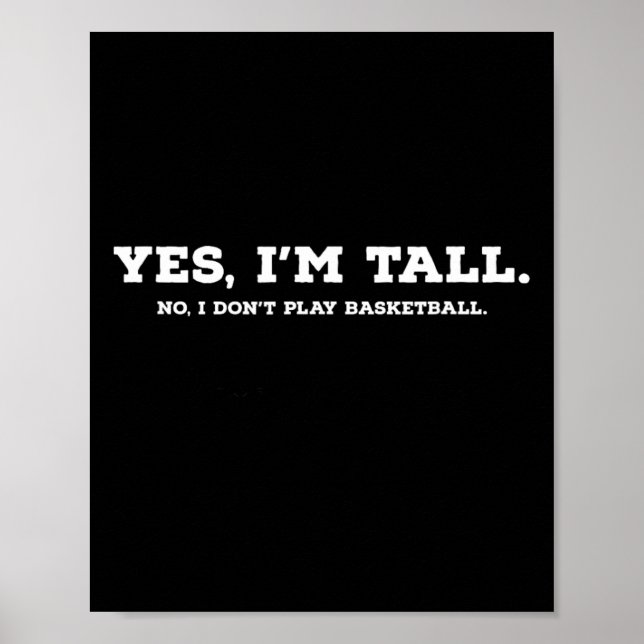 Yes I'm Tall1  Poster (Front)