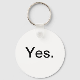 Yes Keychain