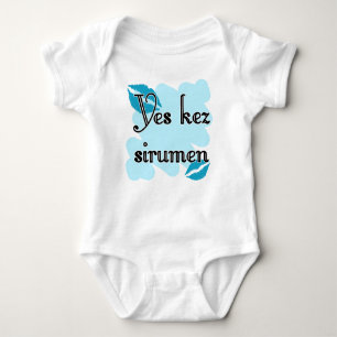 Yes kez sirumen - Armenian - I Love You Baby Bodysuit