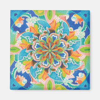 Yes Mandala Refrigerator Magnet