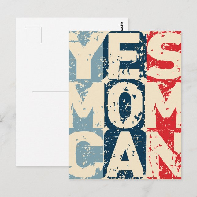 Yes Mom Can Postcard (Front/Back)