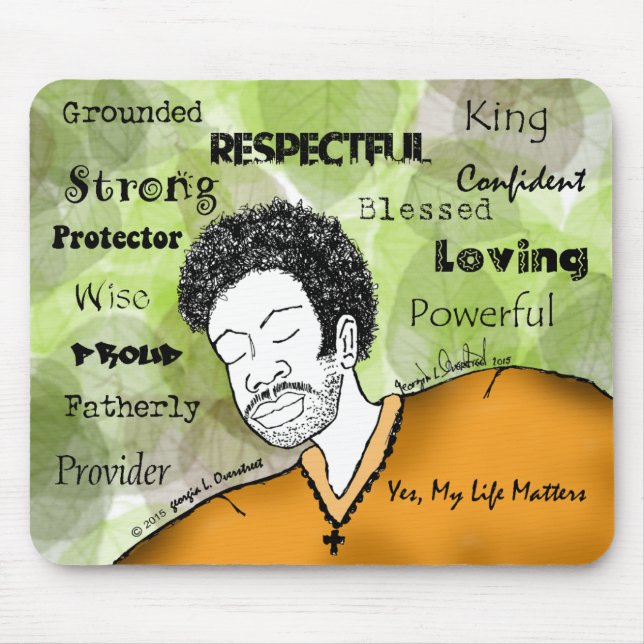 yes, my Life matters Mouse Pad (Front)