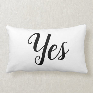 Yes No Pillow