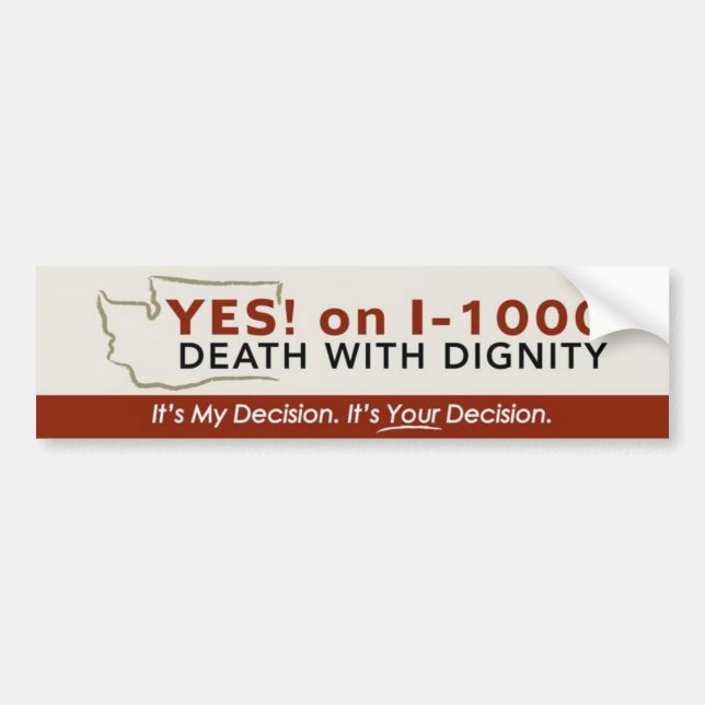 Yes! on I-1000 Bumper Sticker (Front)