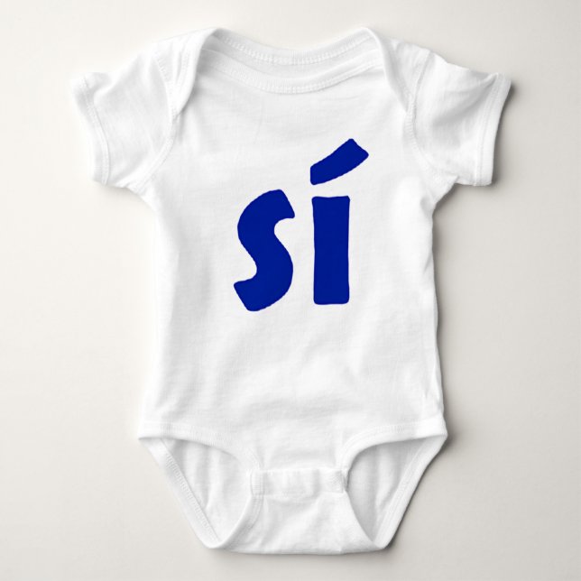 Yes or No baby Baby Bodysuit (Front)