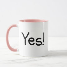 Yes! or No! Humourous Decision Coffee Mug