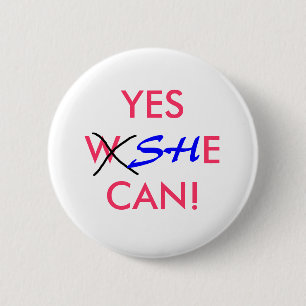 YES, SHE CAN! - election button