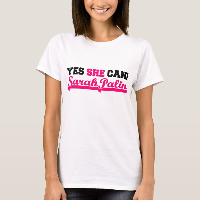 Yes She Can - Sporty Tee (Front)