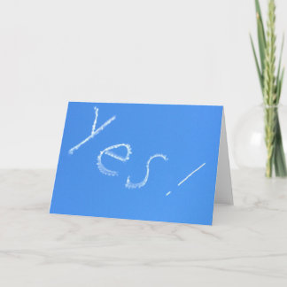 yes sky writing card