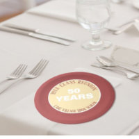 YES! Special 50th class reunion party plate