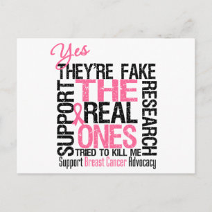 Yes They're Fake The Real Ones Tried To Kill Me Postcard