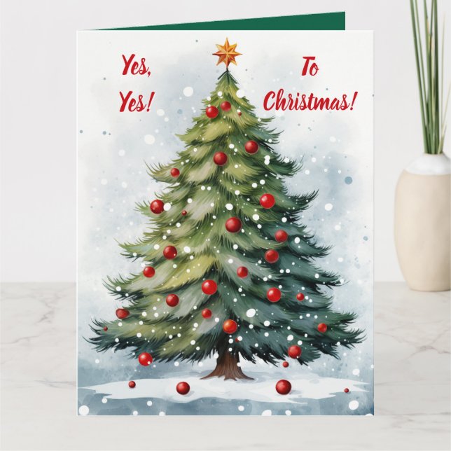 Yes to Christmas! Card (Front)